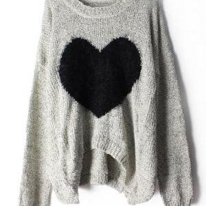 Heart Mohair Sweater Jcfdg