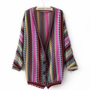 Aa Striped Cardigan Sweater National Wind Jchbb