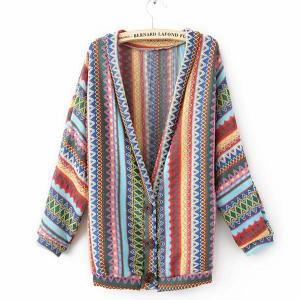 Aa Striped Cardigan Sweater National Wind Jchbb