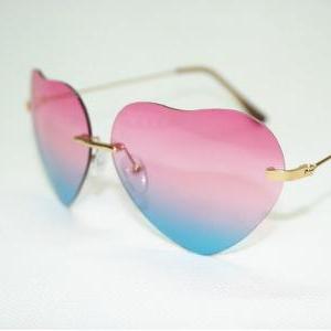 Gradient Heart-shaped Sunglasses