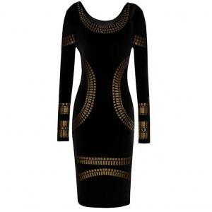 Slim Stylish Long-sleeved Dress Cc05145dr