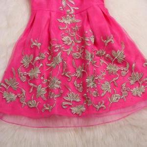 Fashion Summer Outfit Embroidered Dress Mz3