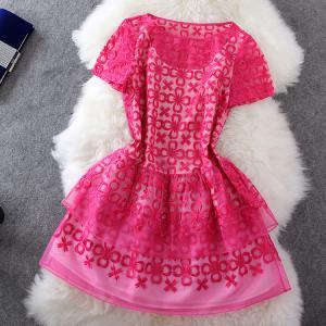 Petal Embroidery Dress Ht625ac