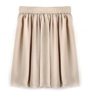 Retro High Waist Chiffon Skirt Ht625eb