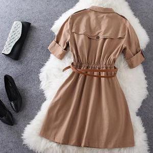Fashion Cotton Coat Dress Wq724cf