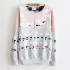 Sheep Long-sleeved Sweater Ad813de