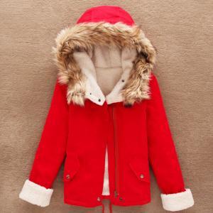 Thick Cotton Hoodie Coat Az910ec