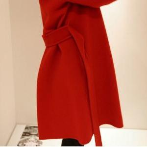 Fashion Slim Woolen Coat Aw915eh