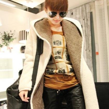 Fashion Thick Fleece Jacket Coat Ww0117c