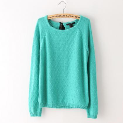 Fashion Sexy Pure Color Sweater 9413505