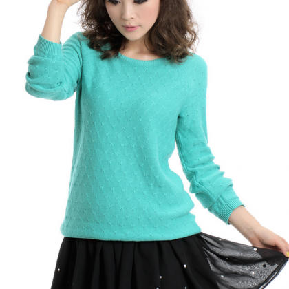 Fashion Sexy Pure Color Sweater 9413505
