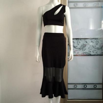 Elegant Fashion Fishtail Skirt Two-piece Nx46524