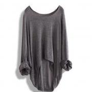 A 083101 aaa Long-sleeved knit shirt blouse hollow