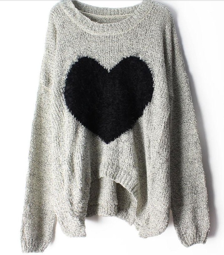 Heart Mohair Sweater Jcfdg