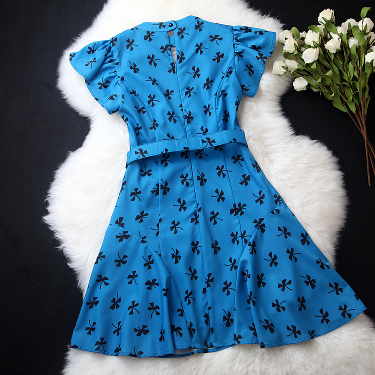 Stitching Print Dress Qz704bh on Luulla