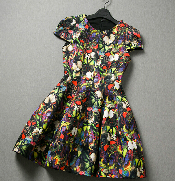 Fashion Butterfly Print Dress Qw912df on Luulla