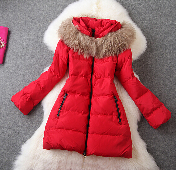 Fashion Sheep With Thick Long Curly Coat Down Jacket Ae1204bi