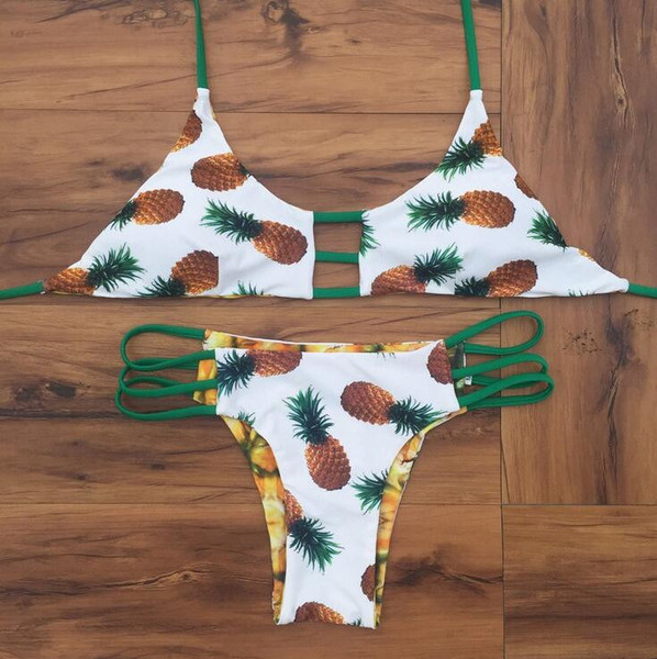 Fashion Pineapple Print Bikini 36085if